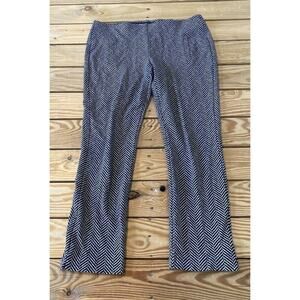 Chico’s Herringbone Pants Petite Size 0P (Small) Women’s Black Pull On